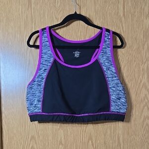 Torrid Black and Purple Top